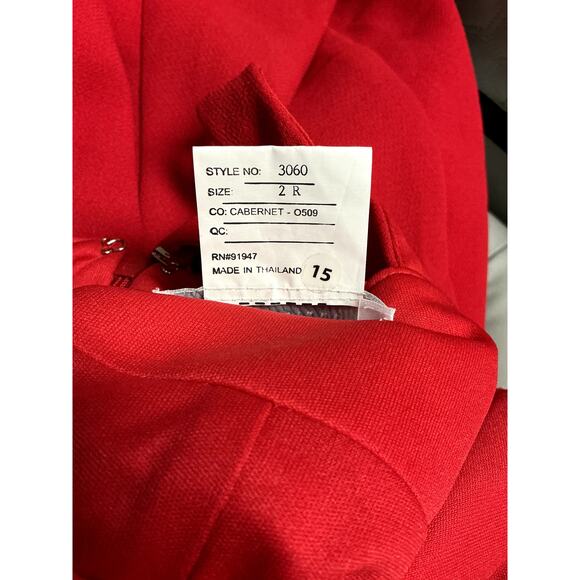 Dessy Collection Vivian Diamond One Shoulder Women's Red Dress Size 2R - Picture 8 of 8